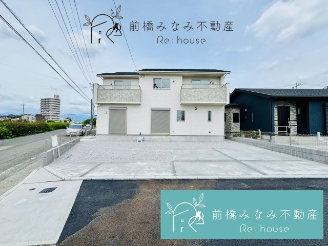 前橋市大友町2丁目　９号棟(全９棟)　ブルーミングガーデン　新築建売分譲の外観|建物外観を気になさる方へ、見た目の良い物件です