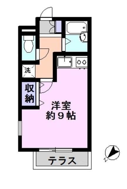 洋室約９帖のワンルーム