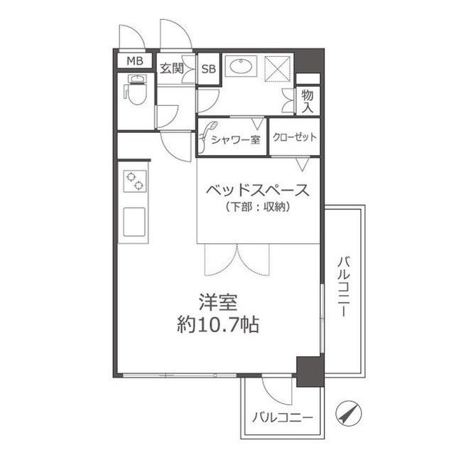 リアン西新の間取り