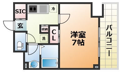 GENOVIA神戸湊川公園の間取り