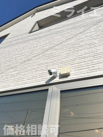 【新築戸建】札幌市南区澄川5条12丁目2棟の防犯設備|防犯カメラ