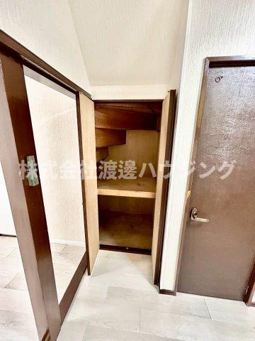 大阪市福島区大開３丁目のテラスの収納