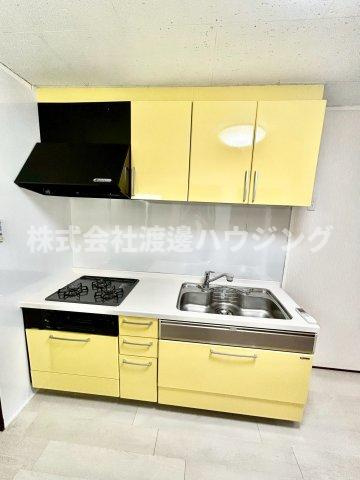 大阪市福島区大開３丁目のテラスのキッチン