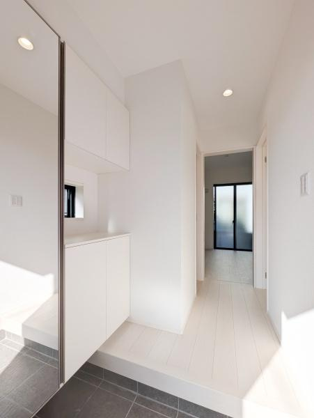 横浜市青葉区桂台２丁目の新築一戸建の庭|お庭もあるのでガーデニングなども楽しめます。