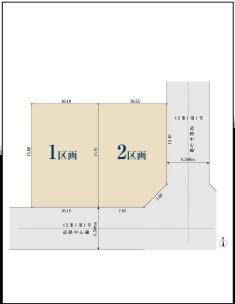 横浜市青葉区桂台２丁目の新築一戸建の区画図|南角地の為、陽当たり良好です！
お気軽にお問合せ下さい。