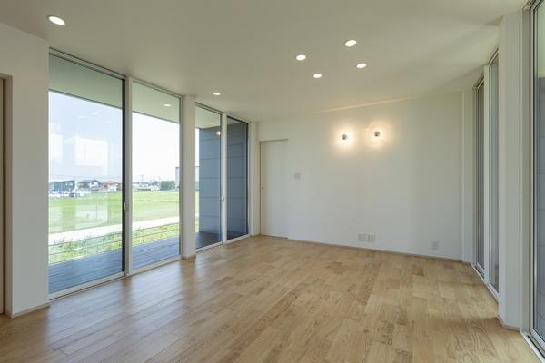 上庄原新築戸建の居間・リビング