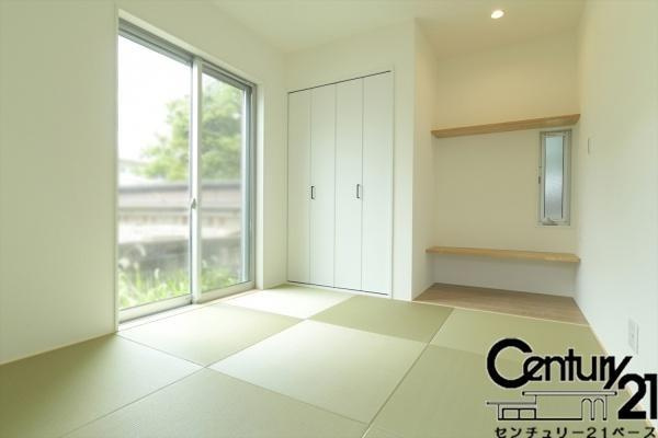 大和高田市東三倉堂町 ２号地 ／新築一戸建の内観：施工例|■ほっこり落ち着ける和室！客間としてもご利用いただけます！■