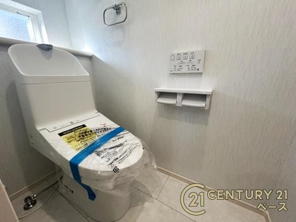 生駒市俵口町 １号棟 ／新築一戸建のトイレ|清潔感ある綺麗なお手洗い！