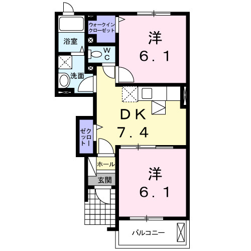 ティファーレ　Ⅱの間取り