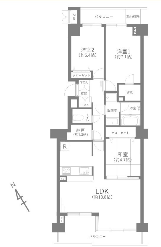 アイムふじみ野東弐番館の間取り
