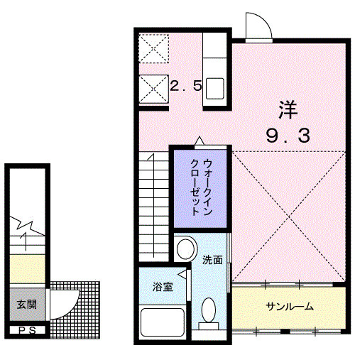 美都エルシティの間取り