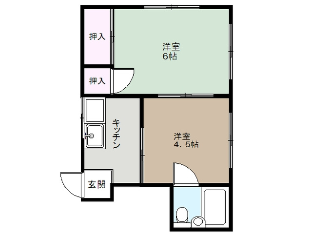 【間取り】 | コーポ小高
