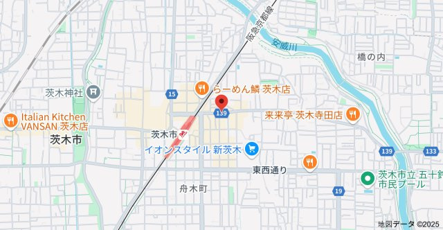 アーバンウェル茨木の地図