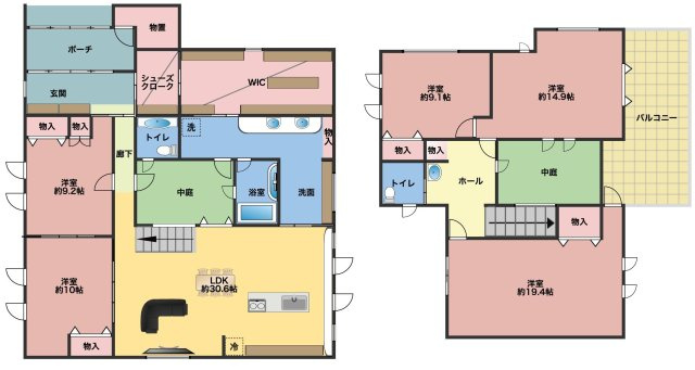 足利市江川町の中古一戸建の間取り