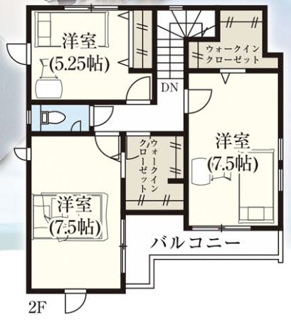 【仲介手数料無料】入間市東藤沢２５期全１棟　入間市の新築住宅なら西武ハウジングの間取り