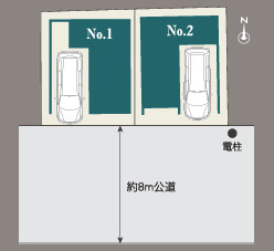 【区画図】 | 【名古屋市中川区山王3丁目3-9新築戸2号棟】✨️露橋小学校・山王中学校