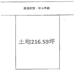 守山市三宅町の事業用地の区画図