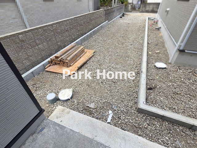 高知市前里 -第１・1号棟- 新築戸建ての外観|2025.9月：建築中（2区画全体）