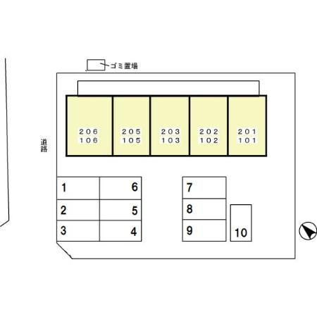 プレステージ南通の区画図