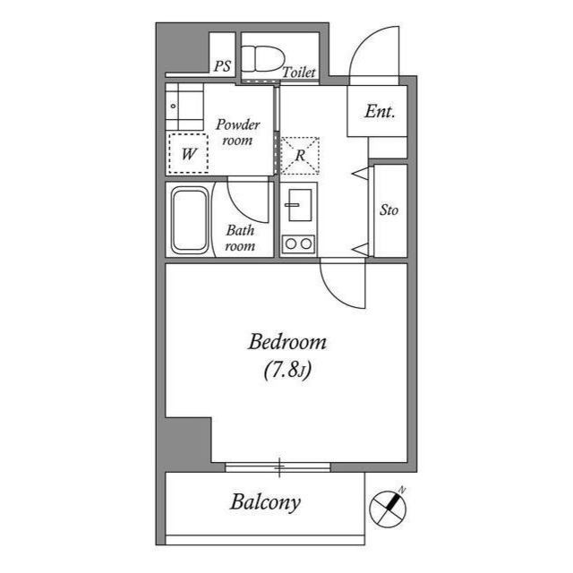 ブロード東灘深江駅前レジデンスの間取り|室内洗濯機置場