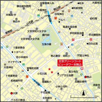 【地図】 | 【文京グリーンコートビュータワー本駒込】