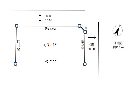 花園町に全3区画！！売土地① ☆生活利便性に恵まれた立地の区画図