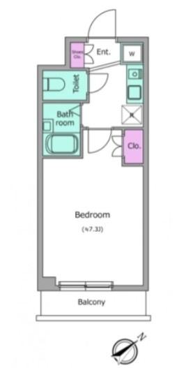 レジディア行徳の間取り