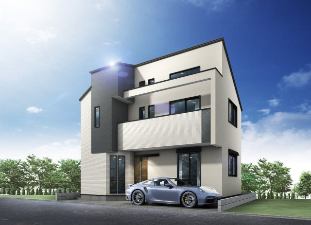 【外観パース】 | 練馬区田柄2丁目　新築戸建