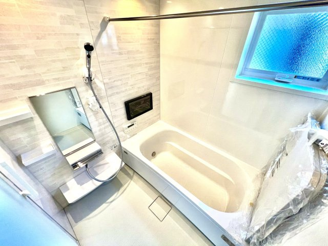 【浴室】 | 練馬区田柄2丁目　新築戸建　6490万円 | ◇広々1坪バス◇うれしい浴室TV付◇