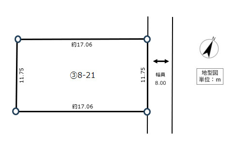 花園町に全3区画！！売土地③ ☆生活利便性に恵まれた立地の区画図