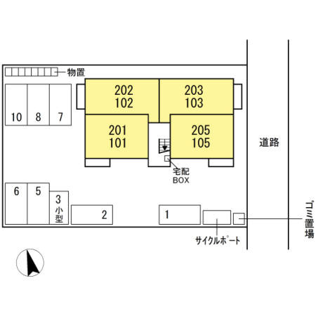 スペースゆうの区画図