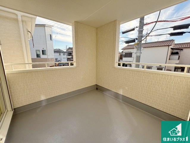 枚方市甲斐田新町　新築一戸建てのバルコニー|急な雨でも安心のインナーバルコニー！