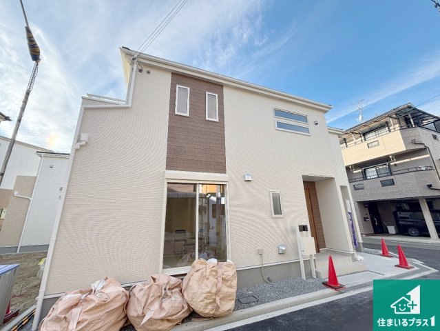 枚方市甲斐田新町　新築一戸建ての外観|お客様に長く安心して住んでいだだける事にこだわった家づくり！住んでからのアフターサービスにもしっかりと取り組んでいます！