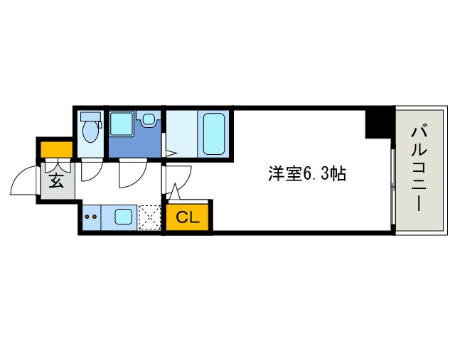 エスリード難波セントラルの間取り