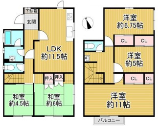 【間取り】 | 川西市けやき坂１丁目中古戸建 | ファミリー様におすすめの５LDKの間取りです♪室内外リフォーム済み！ぜひ現地をご覧ください！！お気軽にネクストホープ不動産までお問い合わせを！！