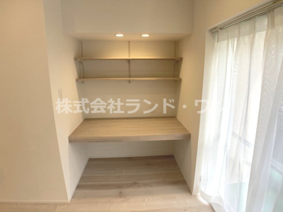 【収納】 | 向陽ハイツB棟 | 約14.8帖のLDKにあるスタディカウンター