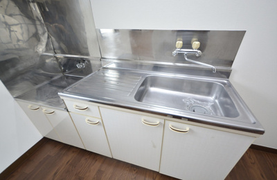 【キッチン】 | サンフラワーS | 広々としたキッチンです♪