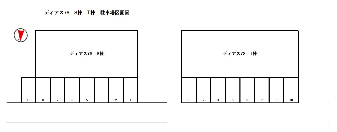 ディアス78　T棟の区画図