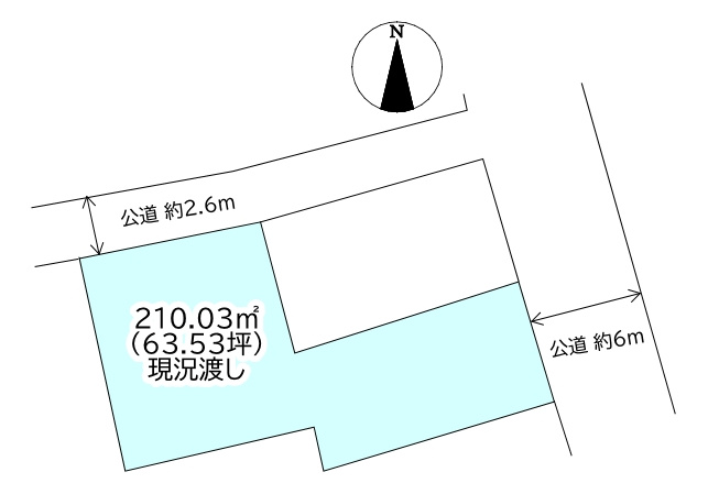 泉池町　売土地の土地図