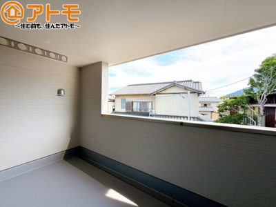 【バルコニー】 | 清水区三保　新築戸建　2号棟 | インナーバルコニーはお出かけ中の急な雨でも安心♪