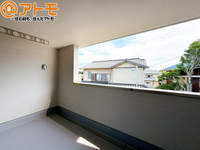 【バルコニー】 | 清水区三保　新築戸建　2号棟 | インナーバルコニーはお出かけ中の急な雨でも安心♪