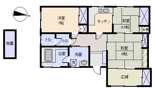 東伊豆町　熱川台の間取り