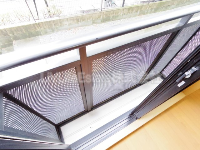 柳ハイツのバルコニー