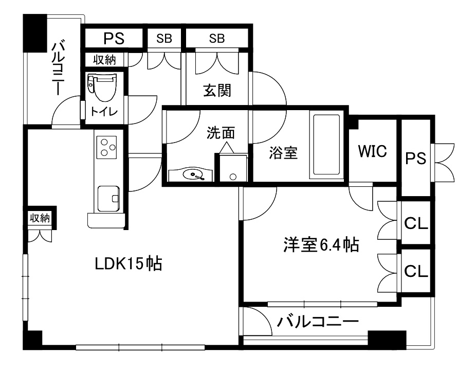 ビオール大阪大手前タワーの間取り