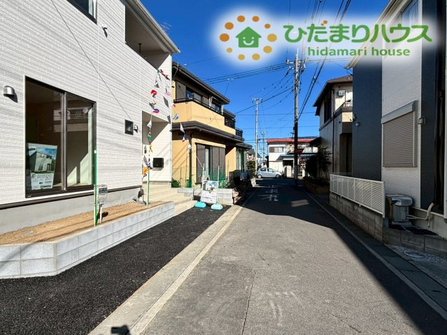 鴻巣市北新宿　第3　新築一戸建て　クレイドルガーデン　01の前面道路含む現地写真|閑静な住宅街で叶える静かな暮らし(^^)/
