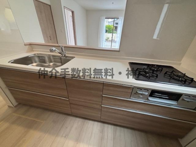 【キッチン】 | 明石市大蔵谷奥　新築戸建　仲介手数料無料！ | きれいなキッチンです