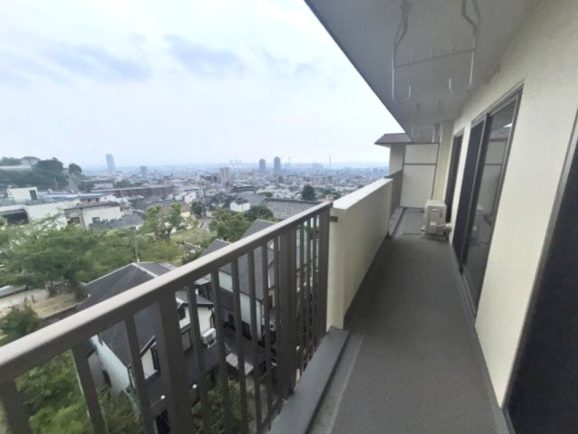 六甲篠原マンションのバルコニー