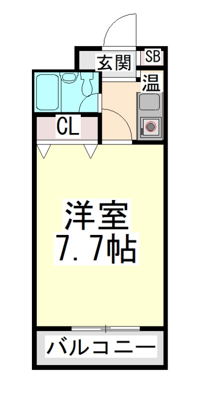 クレッシェンド岸地の間取り