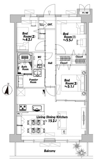 【間取り】 | エクセルふじみ野