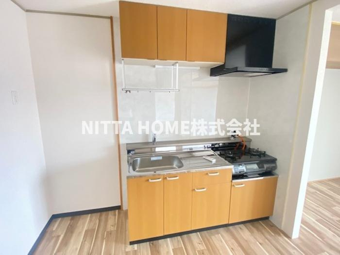 ハイマートメゾンⅠのキッチン|ガスコンロ完備のキッチンスペース♪